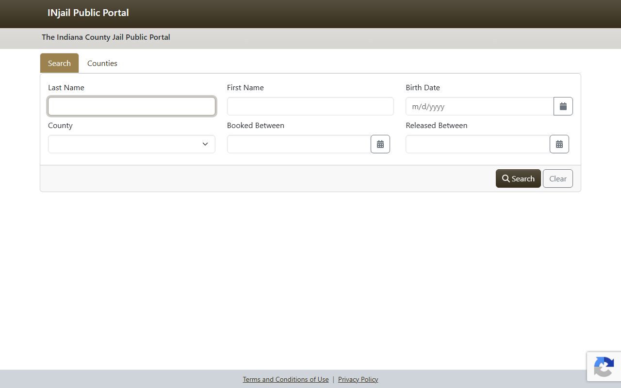 INjail portal for Brown County jail mugshots and booking records